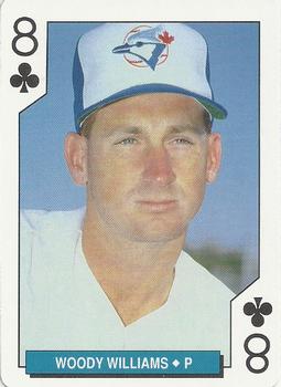 1994 Bicycle Toronto Blue Jays Playing Cards #8♣ Woody Williams Front