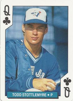 1994 Bicycle Toronto Blue Jays Playing Cards #Q♣ Todd Stottlemyre Front