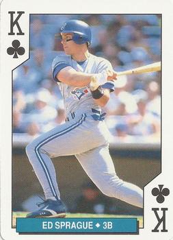 1994 Bicycle Toronto Blue Jays Playing Cards #K♣ Ed Sprague Front