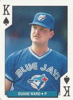 1994 Bicycle Toronto Blue Jays Playing Cards #K♠ Duane Ward Front