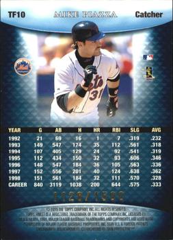 1999 Finest - Team Finest Blue #TF10 Mike Piazza  Back