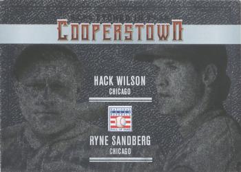 2015 Panini Cooperstown - Etched in Cooperstown Dual Silver #17 Hack Wilson / Ryne Sandberg Front