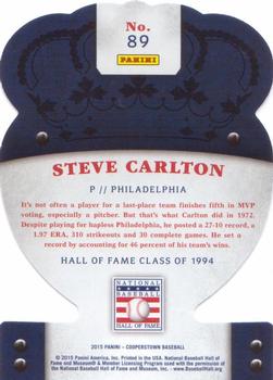 2015 Panini Cooperstown - HOF Crown Royale Die Cut #89 Steve Carlton Back