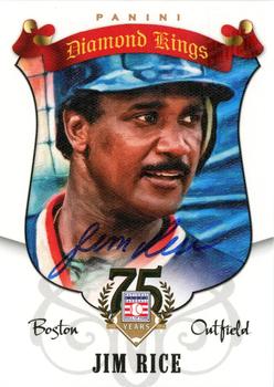 2015 Panini Cooperstown - 2014 HOF Diamond Kings Recollection Collection #93 Jim Rice Front