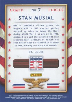 2015 Panini Cooperstown - HOF Honors Armed Forces #7 Stan Musial Back
