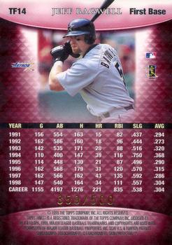 1999 Finest - Team Finest Red #TF14 Jeff Bagwell  Back