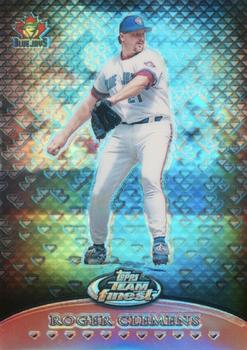 1999 Finest - Team Finest Red Refractors #TF7 Roger Clemens  Front