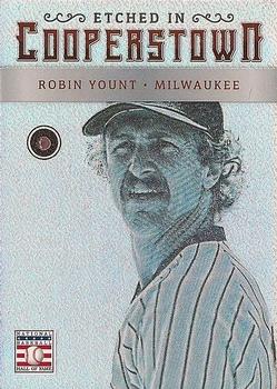 2015 Panini Cooperstown - Etched in Cooperstown Silver Gem Ruby #60 Robin Yount Front