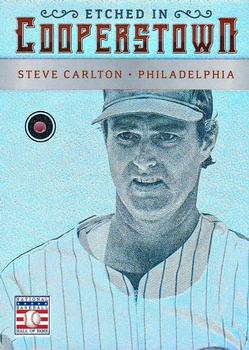 2015 Panini Cooperstown - Etched in Cooperstown Silver Gem Ruby #66 Steve Carlton Front