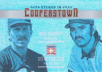 2015 Panini Cooperstown - Etched in Cooperstown Dual Silver Holo Silver #29 Mike Schmidt / Steve Carlton Front