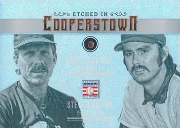 2015 Panini Cooperstown - Etched in Cooperstown Dual Silver Gem Ruby #29 Mike Schmidt / Steve Carlton Front