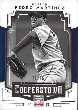 2015 Panini Cooperstown - HOF Chronicles Blue #73 Pedro Martinez Front