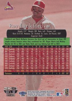 1999 Flair Showcase - Legacy Collection Row 1 (Showcase) #60L Ray Lankford  Back