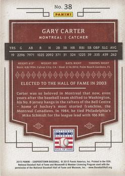2015 Panini Cooperstown - HOF Induction Red #38 Gary Carter Back