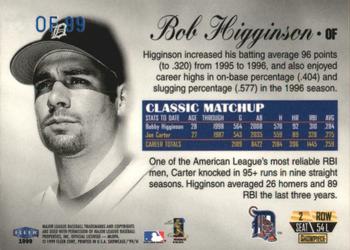 1999 Flair Showcase - Legacy Collection Row 2 (Passion) #54L Bobby Higginson  Back