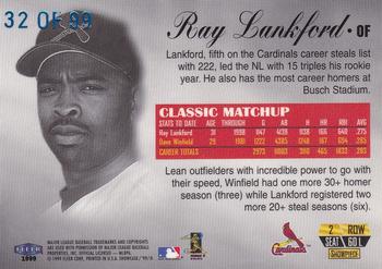1999 Flair Showcase - Legacy Collection Row 2 (Passion) #60L Ray Lankford  Back