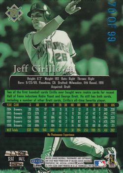 1999 Flair Showcase - Legacy Collection Row 2 (Passion) #141L Jeff Cirillo  Back