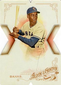 2015 Topps Allen & Ginter - National Die Cut Exclusives #AGX-10 Ernie Banks Front