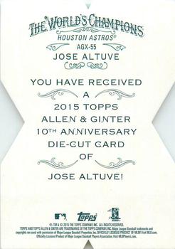 2015 Topps Allen & Ginter - National Die Cut Exclusives #AGX-55 Jose Altuve Back