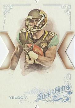 2015 Topps Allen & Ginter - National Die Cut Exclusives #AGX-72 T.J. Yeldon Front