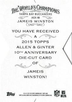 2015 Topps Allen & Ginter - National Die Cut Exclusives #AGX-90 Jameis Winston Back