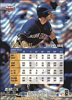 1999 Flair Showcase - Legacy Collection Row 3 (Power) #86L Todd Walker  Back