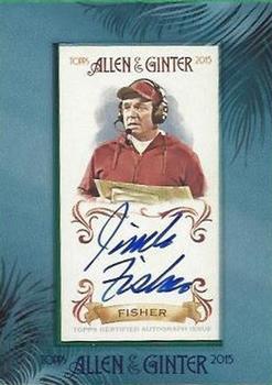 2015 Topps Allen & Ginter - Autographs Non Baseball #AGA-JF Jimbo Fisher Front