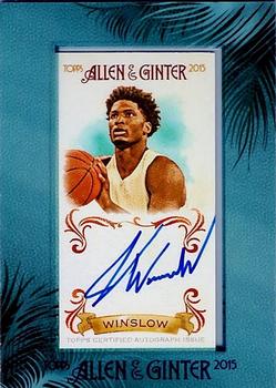 2015 Topps Allen & Ginter - Autographs Non Baseball #AGA-JW Justise Winslow Front