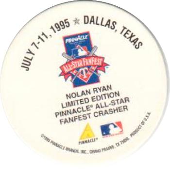 1995 All-Star FanFest Tribute to Nolan Ryan #NNO Nolan Ryan Back