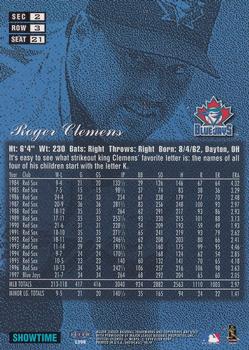1998 Flair Showcase #21 Roger Clemens Back