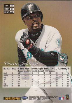 1998 Flair Showcase #42 Charles Johnson Back