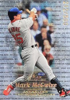 1999 Flair Showcase - Measure of Greatness #9 MG Mark McGwire  Front