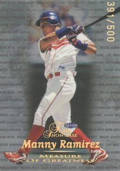 1999 Flair Showcase - Measure of Greatness #11 MG Manny Ramirez  Front