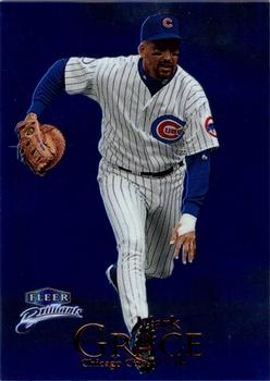 1999 Fleer Brilliants - Blue #41B Mark Grace  Front