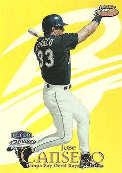 1999 Fleer Brilliants - Gold #112G Jose Canseco  Front