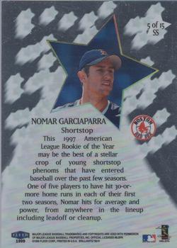 1999 Fleer Brilliants - Shining Stars #5 SS Nomar Garciaparra  Back