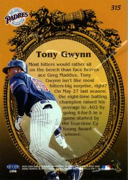 1998 Fleer Tradition #315 Tony Gwynn Back