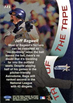1998 Fleer Tradition #321 Jeff Bagwell Back