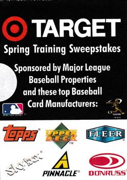 1998 Fleer Tradition #NNO Target Spring Training Sweepstakes Back