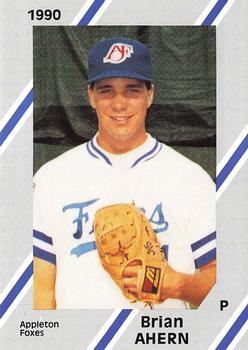 1990 Diamond Cards Appleton Foxes #1 Brian Ahern Front