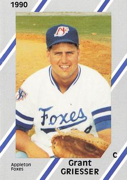 1990 Diamond Cards Appleton Foxes #8 Grant Griesser Front