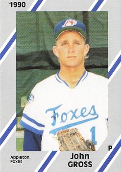 1990 Diamond Cards Appleton Foxes #9 John Gross Front