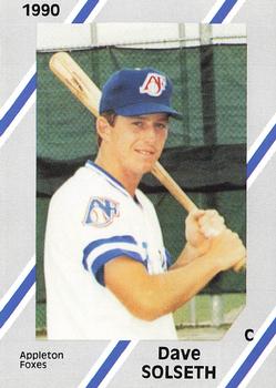 1990 Diamond Cards Appleton Foxes #21 Dave Solseth Front