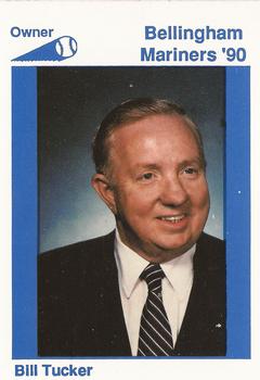 1990 Bellingham Mariners #36 Bill Tucker Front
