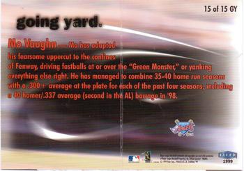 1999 Fleer Tradition - Going Yard #15GY Mo Vaughn  Back