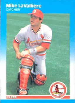 1987 Fleer #302 Mike LaValliere Front