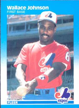 1987 Fleer #321 Wallace Johnson Front