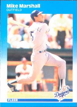 1987 Fleer #446 Mike Marshall Front