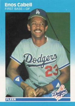 1987 Fleer #438 Enos Cabell Front