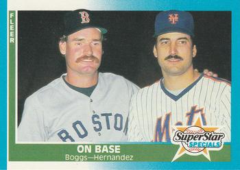 1987 Fleer #637 On Base (Wade Boggs / Keith Hernandez) Front